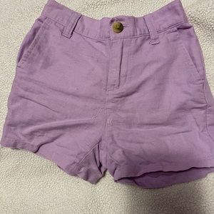 Janie and Jack Linen Lavender Shorts